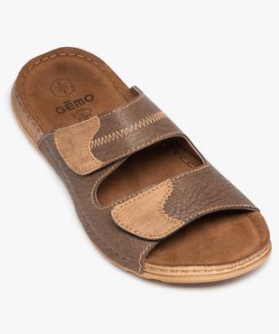 Mules homme à double bride ajustable scratch vue5 - GEMO (CASUAL) - GEMO