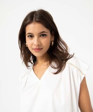 Tee-shirt léger sans manches à plis femme vue2 - GEMO(FEMME PAP) - GEMO