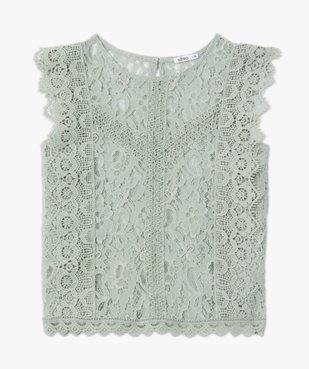 Blouse femme sans manches en dentelle transparente vue4 - GEMO(FEMME PAP) - GEMO