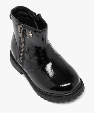 Boots vernies à semelle crantée bébé fille - LuluCastagnette vue5 - LULU CASTAGNETT - GEMO