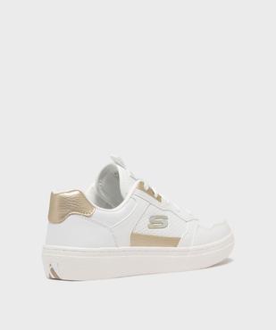 Baskets basses en matière vegan et semelle à mémoire de forme femme - Skechers vue4 - SKECHERS - GEMO