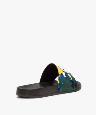 Mules de piscine garçon dessus camouflage fluo "Cool" vue4 - GEMO (ENFANT) - GEMO