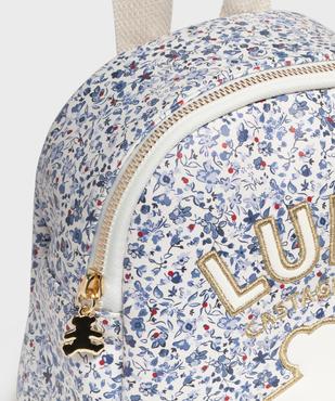 Sac à dos à motifs fleuris fille - LuluCastagnette vue3 - LULU CASTAGNETT - GEMO