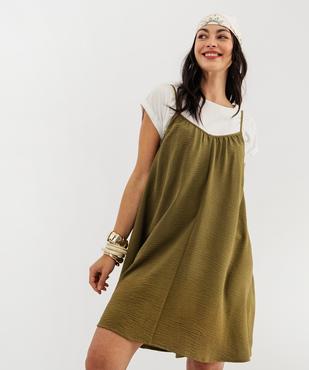 Robe courte à fines bretelles femme vue1 - GEMO 4G FEMME - GEMO