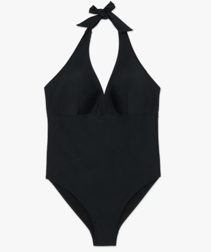 Maillot de bain femme une pièce forme triangle vue4 - GEMO (PLAGE) - GEMO