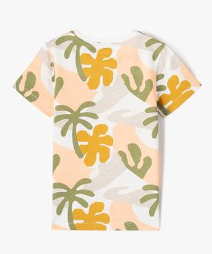 Tee-shirt manches courtes à motifs exotiques garçon vue3 - GEMO (ENFANT) - GEMO