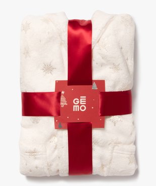 Robe de chambre en maille peluche avec motifs pailletés fille vue3 - GEMO (ENFANT) - GEMO