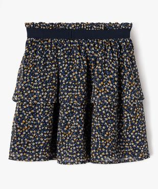 Jupe en voile à motifs fleuris à volant fille vue3 - GEMO (ENFANT) - GEMO