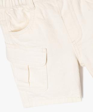 Bermuda cargo en twill de coton bébé garçon vue2 - GEMO(BEBE DEBT) - GEMO