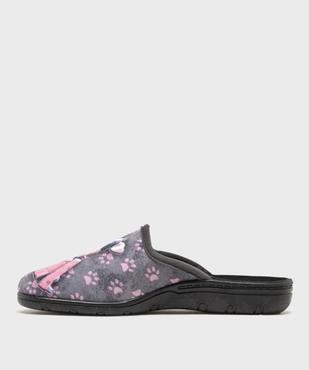 Chaussons mules avec motif chien femme vue3 - G'FLEX GEMO FOR GOOD - GEMO