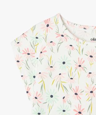 Tee-shirt à manches courtes coupe oversize fille vue2 - GEMO 4G FILLE - GEMO