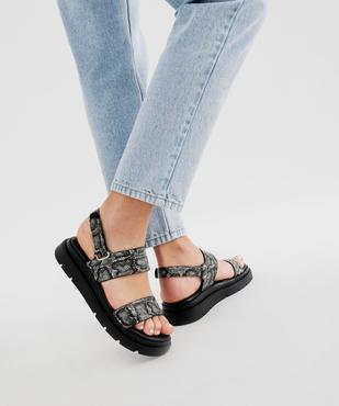 Sandales à larges brides sur semelle crantée femme - 5 Miles vue7 - 5 MILES - GEMO