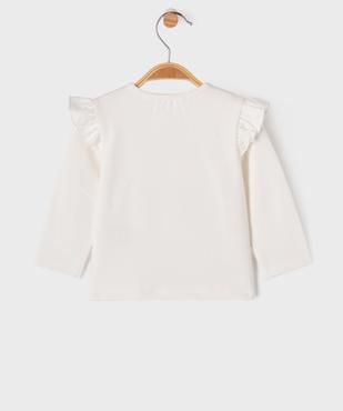 Sweat léger ouverture devant motif hérisson bébé fille vue3 - GEMO 4G BEBE - GEMO