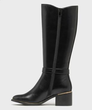 Bottes avec bande élastique sur le côté femme - Valentina Baldano vue3 - VALENTINA BALDANO GEMO FORGOOD - GEMO