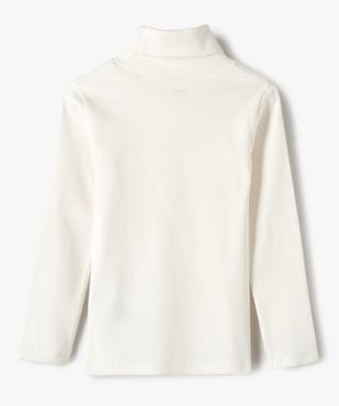 Tee-shirt fille à manches longues et col roulé vue4 - GEMO (ENFANT) - GEMO