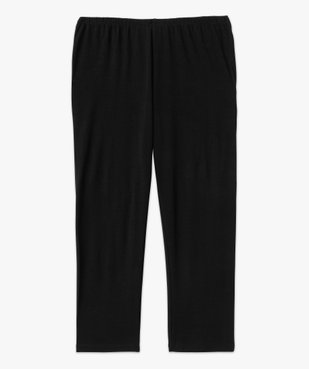 Legging court en coton stretch femme vue4 - GEMO 4G FEMME - GEMO