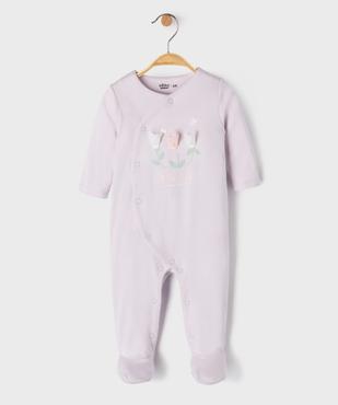 Pyjama dors bien en coton ouverture devant bébé vue1 - GEMO 4G BEBE - GEMO
