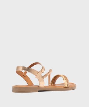 Sandales à brides fines brillantes femme vue4 - VALENTINA BALDA - GEMO