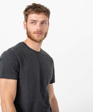 Tee-shirt à manches courtes et col rond homme vue2 - GEMO 4G HOMME - GEMO
