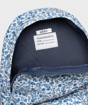 Sac à dos en toile à motifs fleuris fille  vue3 - GEMO (ENFANT) - GEMO