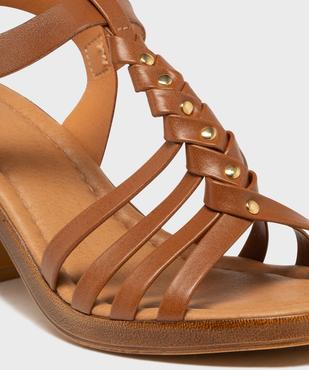 Sandales à brides avec large talon femme - Follow Me vue6 - FOLLOW ME - GEMO