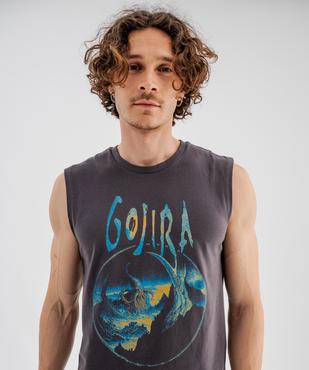 Débardeur en jersey de coton imprimé homme - Gojira vue2 - GOJIRA - GEMO