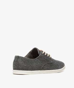 Baskets homme tige basse en toile avec lacets en corde vue4 - GEMO (CASUAL) - GEMO