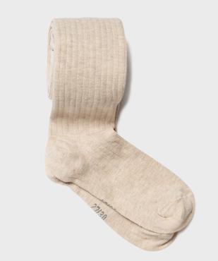 Collant chaud coton biologique fille vue1 - GEMO 4G FILLE - GEMO