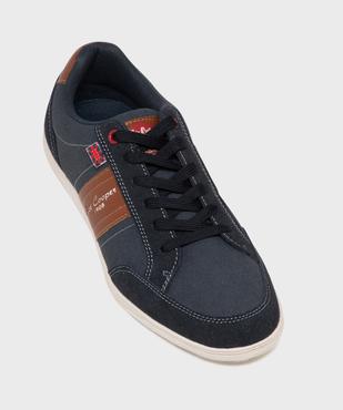 Baskets homme en toile basse style denim à bande contrastante - Lee Cooper vue5 - LEE COOPER - GEMO