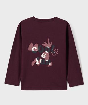Tee-shirt manches longues avec motif poitrine et dos garçon vue3 - GEMO 4G GARCON - GEMO