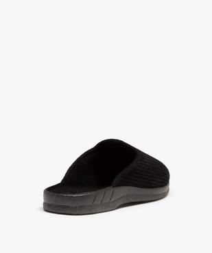 Chaussons homme mules en velours côtelé uni vue4 - GEMO(HOMWR HOM) - GEMO