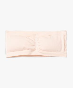 Soutien-gorge bandeau avec coussinets amovibles vue4 - GEMO 4G FEMME - GEMO