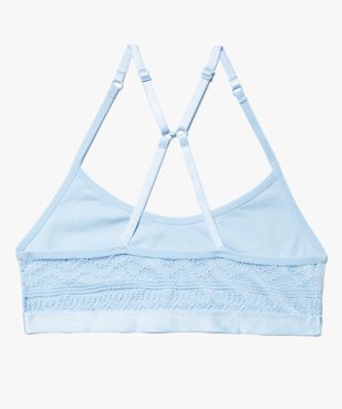 Brassière fille à fines bretelles multipositions vue2 - GEMO 4G FILLE - GEMO