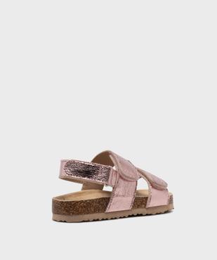 Sandales à scratch en matière métallisée fille - Lovely Wings vue4 - LOVELY WINGS - GEMO