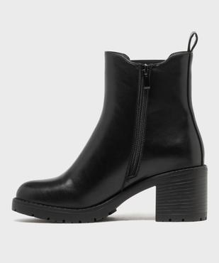 Boots Chelsea à semelle crantée chunky femme  vue3 - 5 MILES - GEMO
