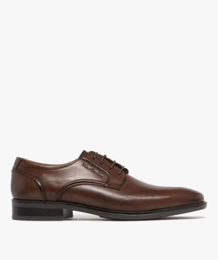 Derbies homme dessus en cuir à bout carré - Pierre Cardin D vue1 - PIERRE CARDIN DIFFUSION - GEMO
