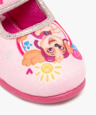 Chaussons fille ballerines avec scratch à liseré brillant - Pat Patrouille vue6 - PAT PATROUILLE - GEMO