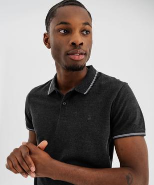 Polo manches courtes en coton mélangé homme vue2 - GEMO 4G HOMME - GEMO