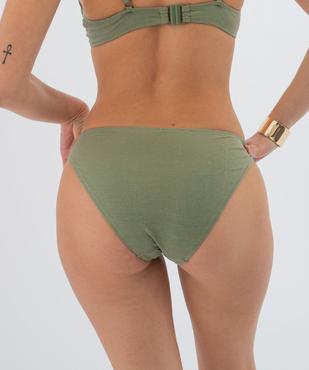 Bas de maillot de bain culotte à fines paillettes femme vue2 - GEMO (PLAGE) - GEMO