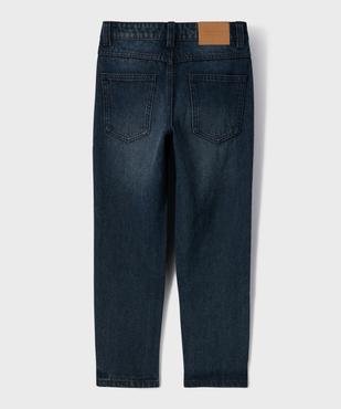 Jean délavé coupe relaxed à taille réglable garçon vue3 - GEMO (ENFANT) - GEMO