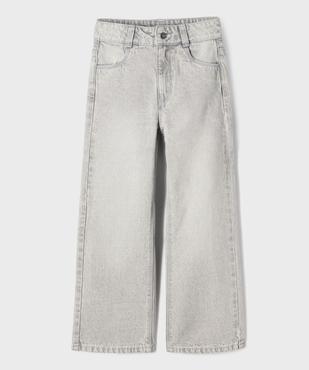 Jean Straight coloris délavé taille ajustable fille vue2 - GEMO (ENFANT) - GEMO
