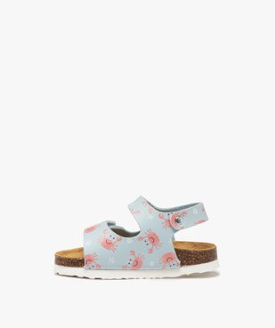 Sandales bébé garçon à scratch motif crabe vue3 - GEMO 4G BEBE - GEMO