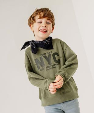 Sweat en molleton douillet imprimé garçon vue5 - GEMO (ENFANT) - GEMO