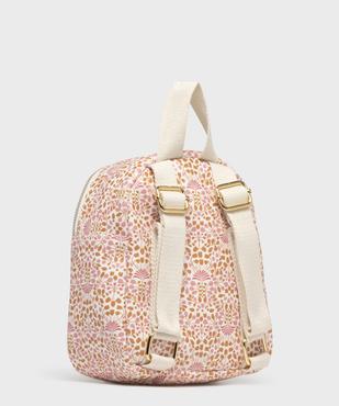 Sac à dos à motifs fleuris fille - LuluCastagnette vue3 - LULUCASTAGNETTE - GEMO