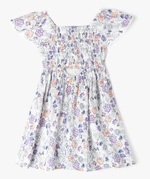 Robe manches courtes à motifs fleuris fille - LuluCastagnette vue5 - LULUCASTAGNETTE - GEMO