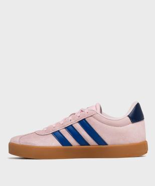 Baskets en cuir suédé VL Court 3.0 femme - Adidas vue3 - ADIDAS - GEMO