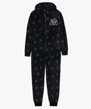 Combinaison pyjama homme en velours imprimé – X-Box vue4 - XBOX - GEMO