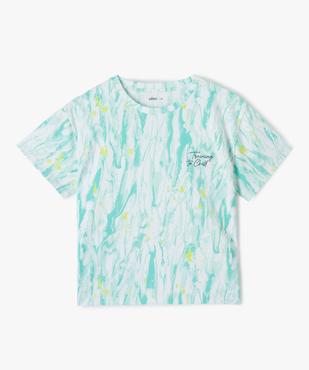 Tee-shirt fille ample multicolore à broderie vue1 - GEMO (JUNIOR) - GEMO