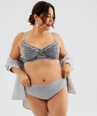 Shorty en microfibre et dentelle femme grande taille (lot de 2) vue5 - GEMO(HOMWR FEM) - GEMO