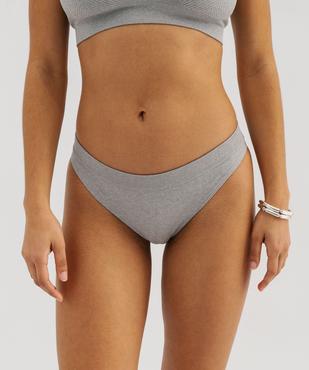 Tanga en maille côtelée femme vue2 - GEMO(HOMWR FEM) - GEMO